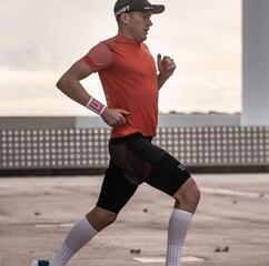 Running arm warmers Compressport Sweatbands 3D.Dots White/Red UNI Running arm warmers - 3