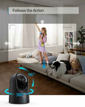 Sistema de câmara inteligente Anker Eufy Indoor Cam 2K Pan and Tilt 2 pack BK (T8413G11) Preto Sistema de câmara inteligente - 9