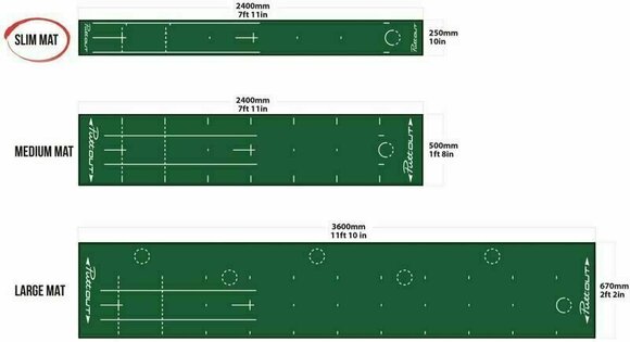 Βοήθημα προπόνησης PuttOUT Putting Mat Travel Studio - 14