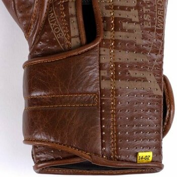 Boxerské a MMA rukavice Everlast 1912 H&L Sparring Gloves Brown 12 oz - 5