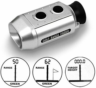 Laser Rangefinder Colin Montgomerie Digital Golf Distance Finder Laser Rangefinder Silver - 3