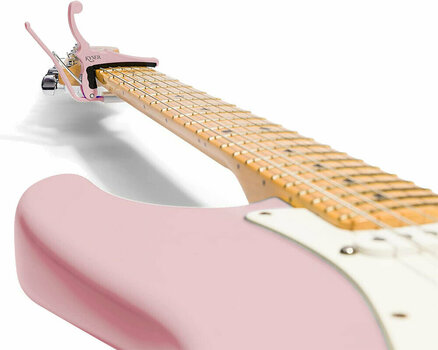 Acoustic Guitar Capo Kyser KGEFSPA Fender Quick-Change Shell Pink - 3