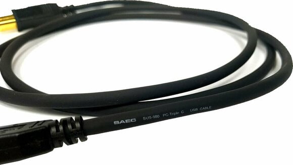Hi-Fi USB-kábel SAEC SUS-380 Fekete Hi-Fi USB-kábel - 2