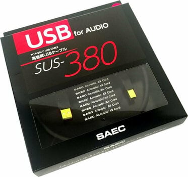 Hi-Fi USB-kábel SAEC SUS-380 Fekete Hi-Fi USB-kábel - 7