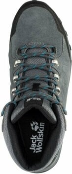 Mens Outdoor Shoes Jack Wolfskin Refugio Texapore Mid Grey/Black 42,5 Mens Outdoor Shoes - 5