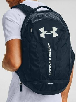 Lifestyle Backpack / Bag Under Armour UA Hustle 5.0 Academy/Academy/Silver 29 L Backpack - 7
