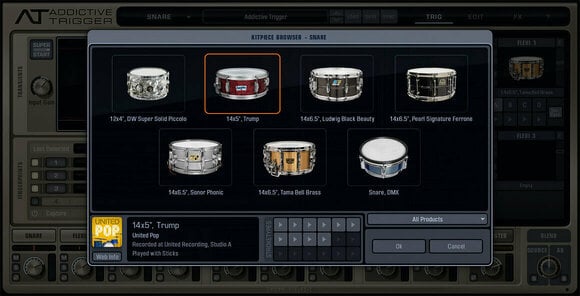 Software de estúdio de instrumentos VST XLN Audio Trigger + Drum Vault Bundle (Produto digital) - 6