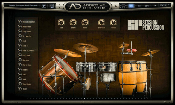 Software de estúdio de instrumentos VST XLN Audio Addictive Drums 2: Percussion Collection (Produto digital) - 3
