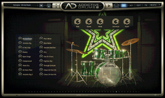 Studiový software VST Instrument XLN Audio Addictive Drums 2: Classic Rock Collection (Digitální produkt) - 2