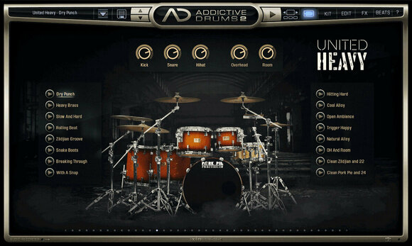 Software de estúdio de instrumentos VST XLN Audio Addictive Drums 2: Heavy Rock Collection (Produto digital) - 2