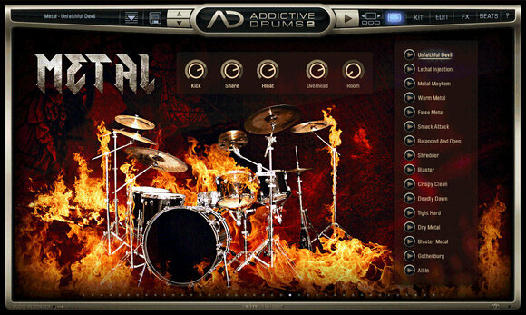 Logiciel de studio Instruments virtuels XLN Audio Addictive Drums 2: Metal Collection (Produit numérique) - 2
