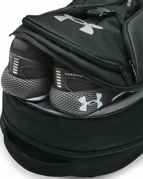 Lifestyle Backpack / Bag Under Armour UA Hustle Pro Black/Black/Metallic Silver 31,5 L Backpack - 3