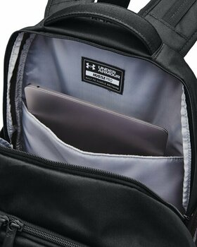 Mochila/saco de estilo de vida Under Armour UA Hustle Pro Black/Black/Metallic Silver 31,5 L Mochila - 5