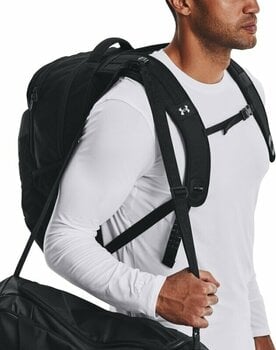 Lifestyle Backpack / Bag Under Armour UA Hustle Pro Black/Black/Metallic Silver 31,5 L Backpack - 9