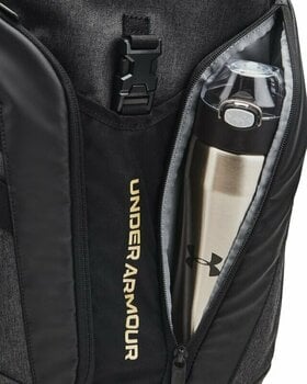 Lifestyle plecak / Torba Under Armour UA Hustle Pro Black Medium Heather/Black/Metallic Gold 31,5 L Plecak - 4