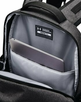 Lifestyle Backpack / Bag Under Armour UA Hustle Pro Black Medium Heather/Black/Metallic Gold 31,5 L Backpack - 5