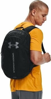 Lifestyle Backpack / Bag Under Armour UA Hustle Lite Backpack Black/Black/Pitch Gray 24 L Backpack - 6