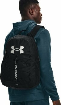 Lifestyle Backpack / Bag Under Armour UA Hustle Sport Black/Black/Silver 26 L Backpack - 7