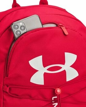 Lifestyle Backpack / Bag Under Armour UA Hustle Sport Red/Red/Metallic Silver 26 L Backpack - 3