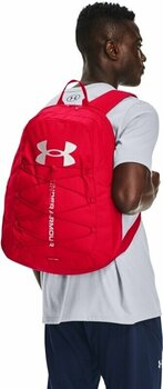 Lifestyle Backpack / Bag Under Armour UA Hustle Sport Red/Red/Metallic Silver 26 L Backpack - 7