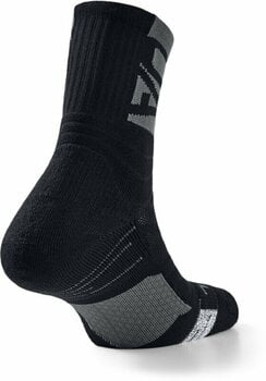 Fitness ponožky Under Armour UA Playmaker Mid Crew Black/Pitch Gray/Black XL Fitness ponožky - 2