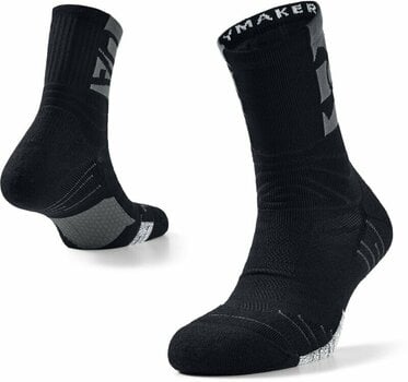 Fitness Socks Under Armour UA Playmaker Mid Crew Black/Pitch Gray/Black XL Fitness Socks - 3