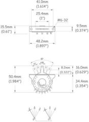 Schalter für Tonabnehmer Partsland GST5 Black Schalter für Tonabnehmer - 1