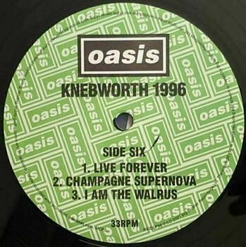 Vinyl Record Oasis - Knebworth 1996 (3 LP) - 8
