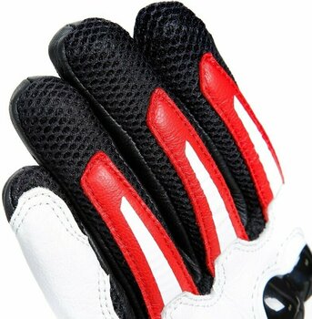 Motorcycle Gloves Dainese Mig 3 Black/White/Lava Red XXS Motorcycle Gloves - 14