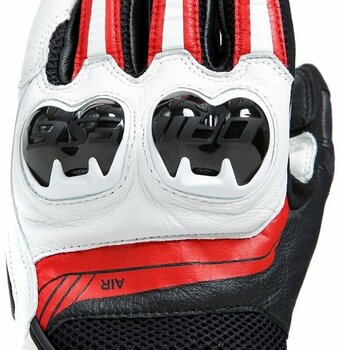 Motorcycle Gloves Dainese Mig 3 Black/White/Lava Red XS Motorcycle Gloves - 8
