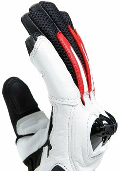 Motorcycle Gloves Dainese Mig 3 Black/White/Lava Red S Motorcycle Gloves - 10