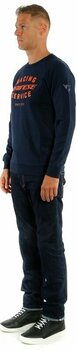 Hættetrøje Dainese Paddock Sweatshirt Black Iris/Flame Orange 2XL Hættetrøje - 3