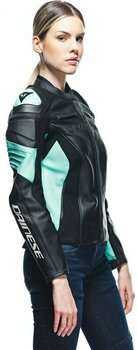 Læderjakke Dainese Racing 4 Lady Black/Acqua Green 40 Læderjakke - 5