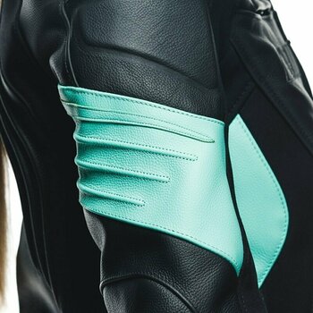 Кожено яке Dainese Racing 4 Lady Black/Acqua Green 40 Кожено яке - 11