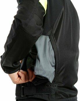 Tekstilna jakna Dainese Sauris 2 D-Dry Black/Black/Fluo Yellow 48 Tekstilna jakna - 12