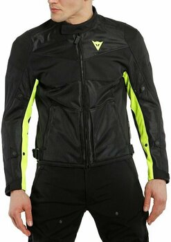 Textile Jacket Dainese Sauris 2 D-Dry Black/Black/Fluo Yellow 50 Textile Jacket - 5