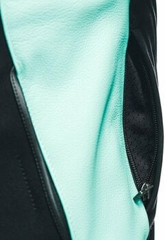 Lederjacke Dainese Racing 4 Lady Black/Acqua Green 46 Lederjacke - 16