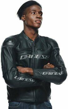 Leather Jacket Dainese Racing 4 Black/Black 44 Leather Jacket - 6