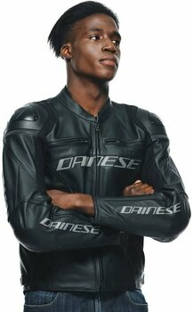 Leather Jacket Dainese Racing 4 Black/Black 60 Leather Jacket - 6