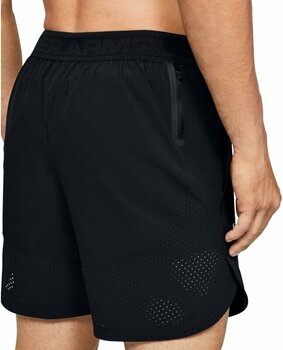 Fitness spodnie Under Armour UA Stretch Woven Black/Black/Metallic Solder S Fitness spodnie - 3