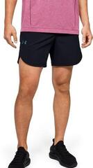 Fitness Trousers Under Armour UA Stretch Woven Black/Black/Metallic Solder L Fitness Trousers - 3