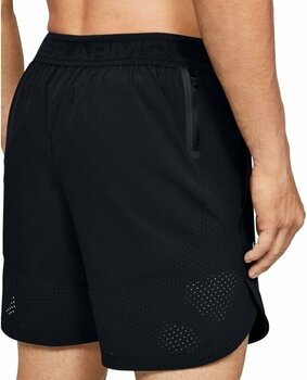 Calças de fitness Under Armour UA Stretch Woven Black/Black/Metallic Solder 2XL Calças de fitness - 3