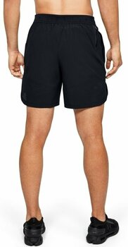 Calças de fitness Under Armour UA Stretch Woven Black/Black/Metallic Solder 2XL Calças de fitness - 5