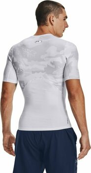 Fitness shirt Under Armour UA HG Isochill White/Black S Fitness shirt - 4