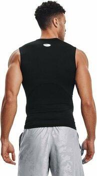 Majica za fitnes Under Armour UA HG Armour Black/White S Majica za fitnes - 4