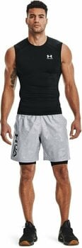Majica za fitnes Under Armour UA HG Armour Black/White S Majica za fitnes - 6
