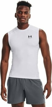 Fitness shirt Under Armour UA HG Armour White/Black S Fitness shirt - 3