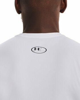 Fitness koszulka Under Armour UA HG Armour White/Black M Fitness koszulka - 5