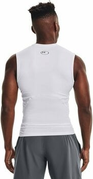 Fitnes majica Under Armour UA HG Armour White/Black L Fitnes majica - 4
