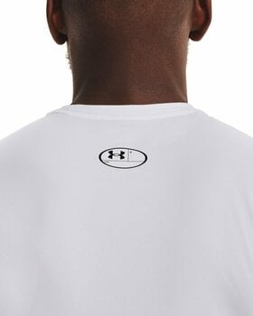 Fitness shirt Under Armour UA HG Armour White/Black XL Fitness shirt - 5